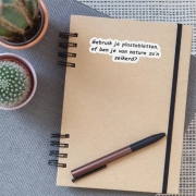 Sticker met diss - Gebruik je plastabletten