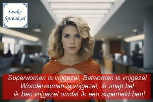 Valentijnsdag Spreuk Vrijgezel Superhelden Superwoman Batwoman Wonderwoman