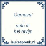 Woordgrappen Carnaval Auto in het Ravijn